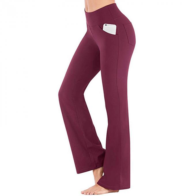 2021 alto pantalone di yoga di forma fisica di Waisted disprezza per allungare le ampie donne dei pantaloni della gamba casuali più yoga senza cuciture Legging di dimensione