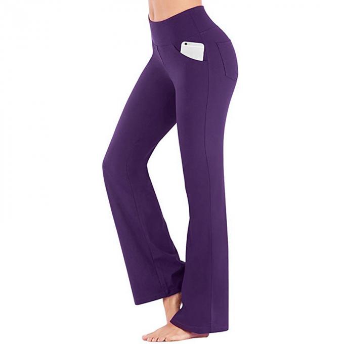 2021 alto pantalone di yoga di forma fisica di Waisted disprezza per allungare le ampie donne dei pantaloni della gamba casuali più yoga senza cuciture Legging di dimensione