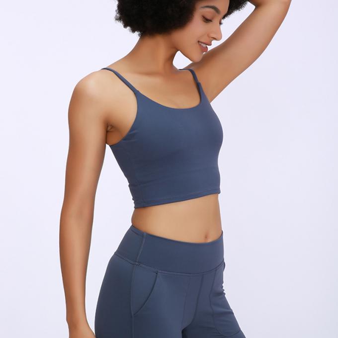 Saling caldo Wirefree ha riempito la palestra di sostegno medio che esegue le canottiere sportive delle donne del reggiseno di sport di yoga della capezza di modo di alta qualità di allenamento