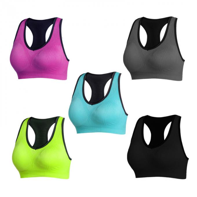 I reggiseni all'ingrosso di sport per le donne Wirefree hanno riempito il reggiseno di sport della comodità del reggiseno di forma fisica della palestra di yoga di allenamento