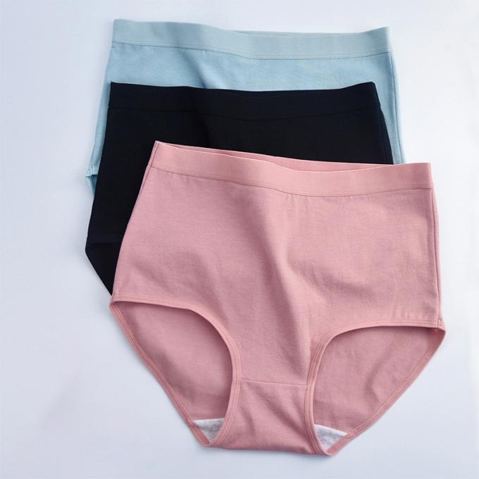 Vita del cotone della biancheria intima di dimensione del più delle donne all'ingrosso metà di nessun mutandine delle signore di copertura totale superiore del muffin brevi