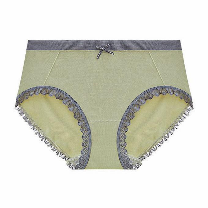 Le mutandine all'ingrosso della biancheria intima merlettano le mutandine del bikini per donne senza cuciture della biancheria intima del cotone della vita delle donne le metà di