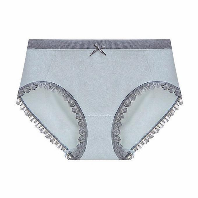 Le mutandine all'ingrosso della biancheria intima merlettano le mutandine del bikini per donne senza cuciture della biancheria intima del cotone della vita delle donne le metà di