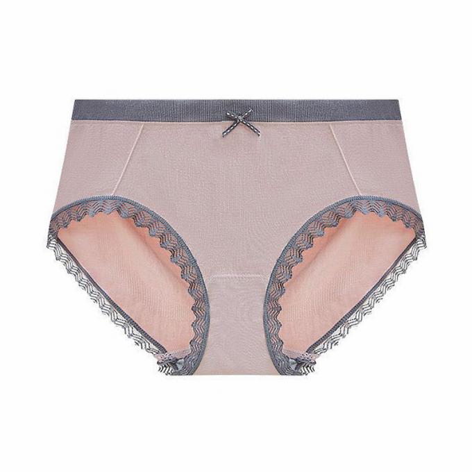 Le mutandine all'ingrosso della biancheria intima merlettano le mutandine del bikini per donne senza cuciture della biancheria intima del cotone della vita delle donne le metà di