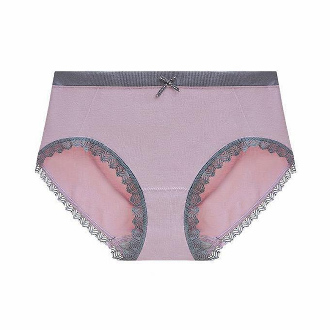 Le mutandine all'ingrosso della biancheria intima merlettano le mutandine del bikini per donne senza cuciture della biancheria intima del cotone della vita delle donne le metà di