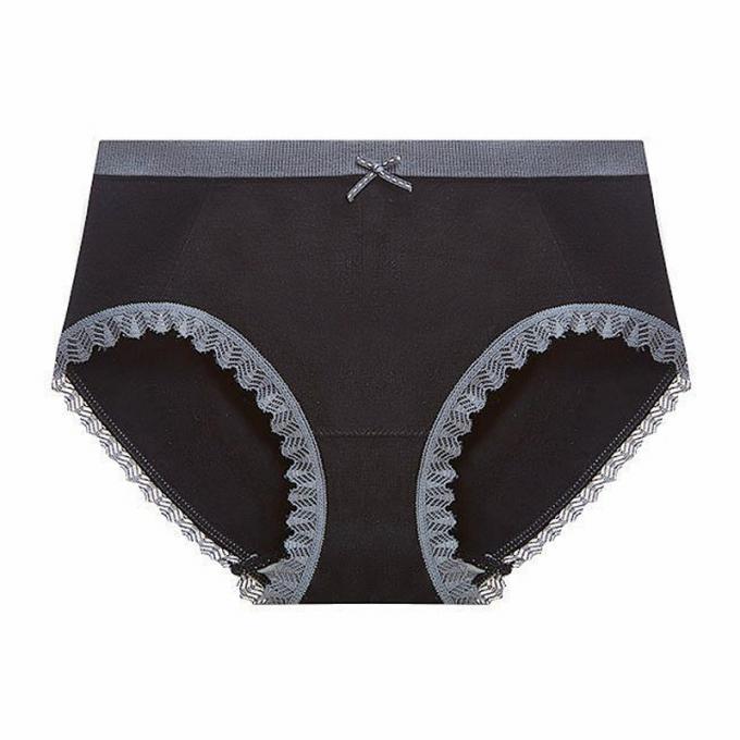Le mutandine all'ingrosso della biancheria intima merlettano le mutandine del bikini per donne senza cuciture della biancheria intima del cotone della vita delle donne le metà di