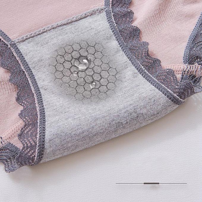 Le mutandine all'ingrosso della biancheria intima merlettano le mutandine del bikini per donne senza cuciture della biancheria intima del cotone della vita delle donne le metà di