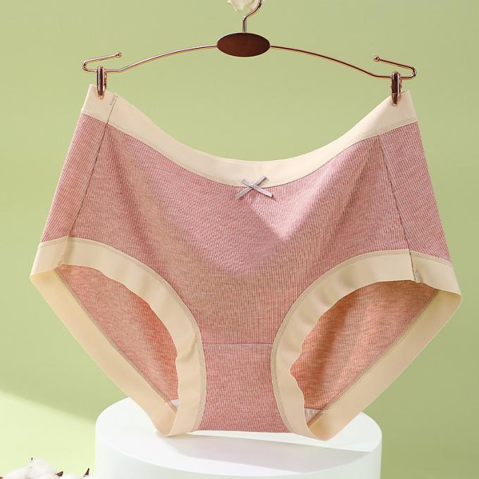 Il cotone medio di Traceless della vita della ragazza all'ingrosso respirabile più la biancheria intima di dimensione 3 strati cola le mutandine delle donne della prova