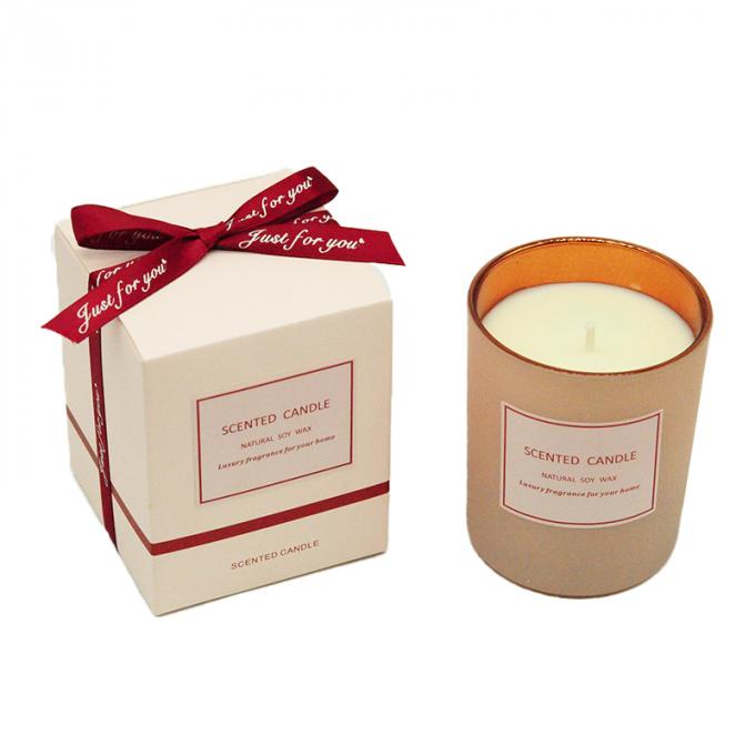 Candela profumata di aromaterapia della soia della cera che non dà fumo ecologica all'ingrosso della cera con il contenitore di regalo del coperchio per il compleanno Valentine Day Weddings