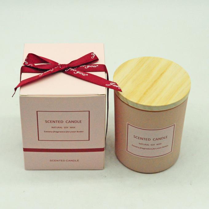 Candela profumata di aromaterapia della soia della cera che non dà fumo ecologica all'ingrosso della cera con il contenitore di regalo del coperchio per il compleanno Valentine Day Weddings
