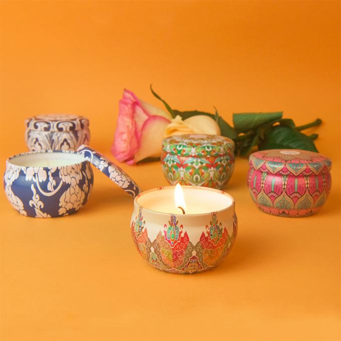 Candela profumata che non dà fumo ecologica profumata durante di Valentine Weddings Soy Candle Long Tin Candles Wax di compleanno di giorno di madre