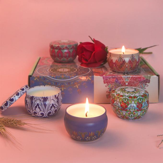 Candela profumata che non dà fumo ecologica profumata durante di Valentine Weddings Soy Candle Long Tin Candles Wax di compleanno di giorno di madre
