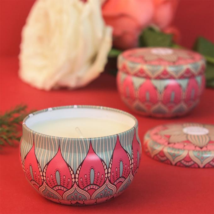 Candela profumata che non dà fumo ecologica profumata durante di Valentine Weddings Soy Candle Long Tin Candles Wax di compleanno di giorno di madre