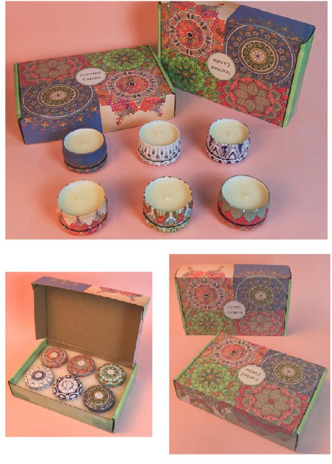 Candela profumata che non dà fumo ecologica profumata durante di Valentine Weddings Soy Candle Long Tin Candles Wax di compleanno di giorno di madre