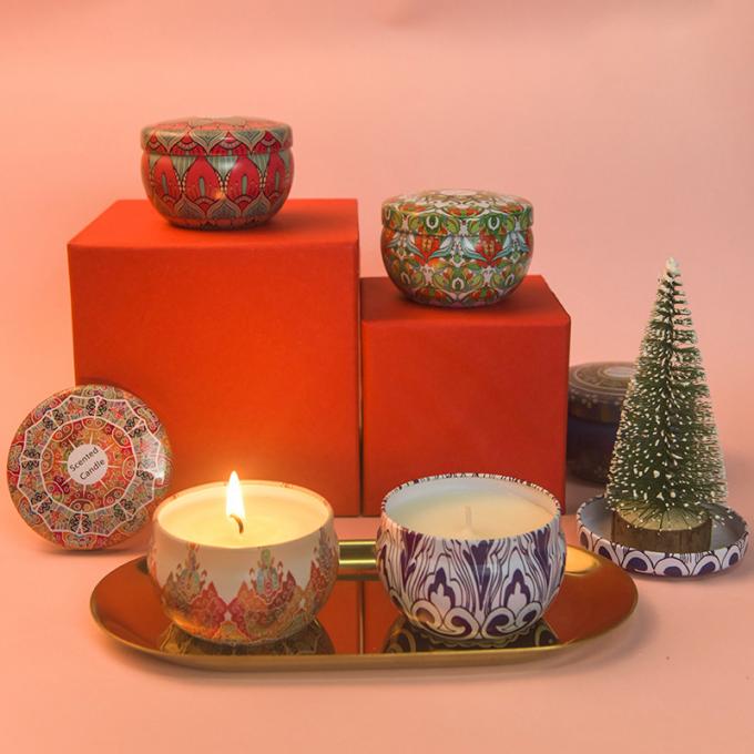 Candela profumata che non dà fumo ecologica profumata durante di Valentine Weddings Soy Candle Long Tin Candles Wax di compleanno di giorno di madre