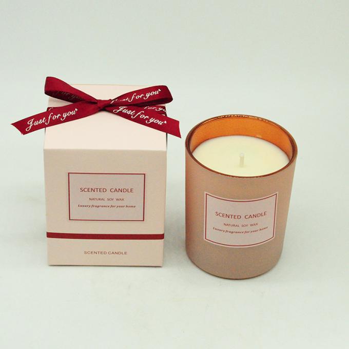 Candela profumata di aromaterapia della soia della cera che non dà fumo ecologica all'ingrosso della cera con il contenitore di regalo del coperchio per il compleanno Valentine Day Weddings