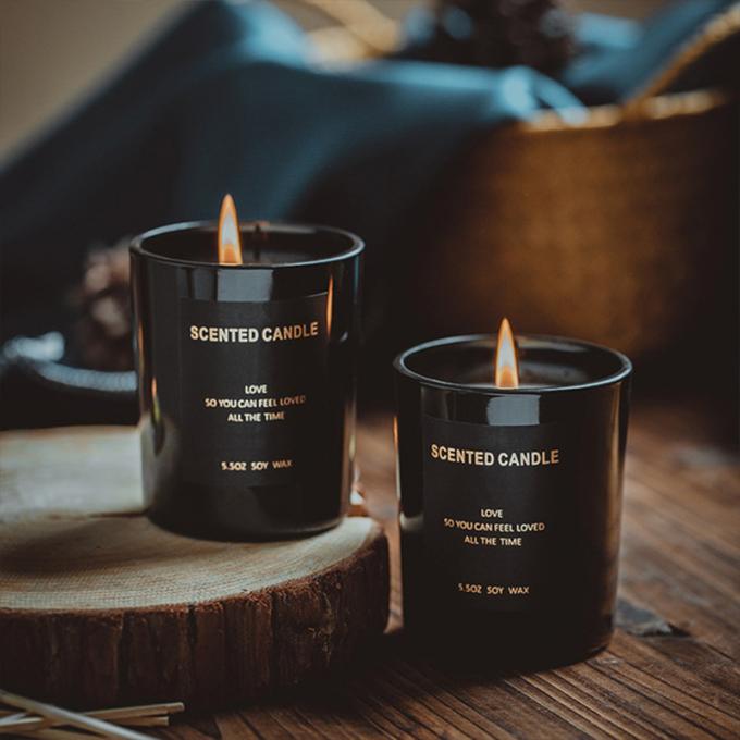 Il regalo duraturo che non dà fumo di Amber Scented Mother Day Birthday Valentine Weddings Soy di legno ha messo la candela all'ingrosso