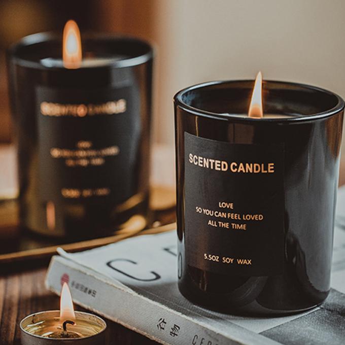 Il regalo duraturo che non dà fumo di Amber Scented Mother Day Birthday Valentine Weddings Soy di legno ha messo la candela all'ingrosso