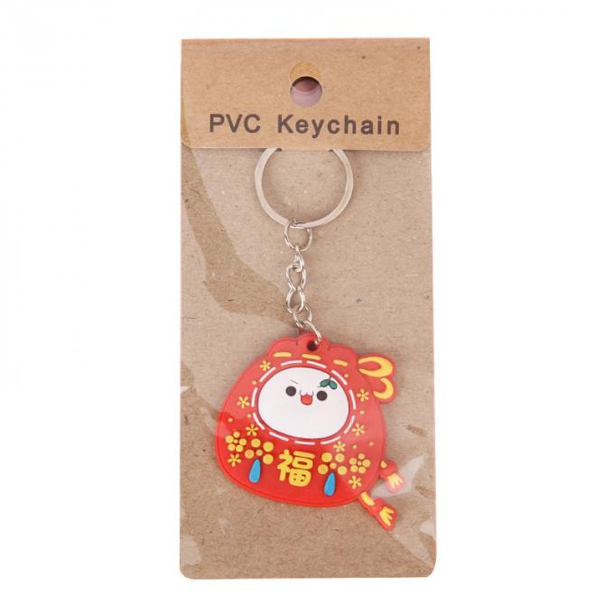 Catena chiave su ordinazione dei bulldog francesi dell'unità di elaborazione di Pit Bull Car Key Ring della resina creativa all'ingrosso del regalo